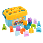 Vormi sorteerija Huanger Baby First Blocks, 10.5 cm, mitmev&auml;rviline, 16 tk