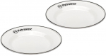 Taldrik Petromax, emailitud teras, 26 cm, valge v., 2 tk