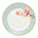 Taldrik magustoidu Ambition Flores, &Oslash; 19 cm, kuldne v./roheline v.