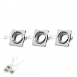 S&uuml;vistatav lamp lagi Spot-Light Cristaldream, GU10, kroom, 3 tk x 50 W