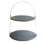 Serveerimisalus Kitchencraft KKART2TSERVC, 29.5 cm x 30 cm, Kuldne v./Must v.