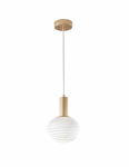 Valgusti rippuv Domoletti Opalla 240086PL-WH, E27, 1 x 30 W, kuldne v.