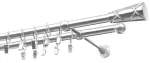 Kardinapuu komplekt Olimp Genua, 180 cm, &Oslash; 19 mm, roostevaba teras v.