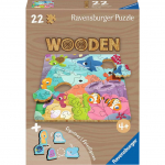 Puidust pusle Ravensburger Colourful Play Of The Seas, 19.2 cm x 19.2 cm, 22 tk, mitmev&auml;rviline