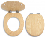 WC-poti prill-laud kaanega Ferro, pruun, 44.7 cm x 38 cm