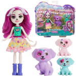 Nukk aksessuaaridega Mattel Enchantimals City Tails Dessa Dalmatian Family, 15 cm, mitmev&auml;rviline