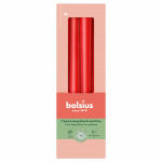K&uuml;&uuml;nal, kooniline Bolsius, 7 h, 4 tk, Punane v.