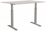 Kirjutuslaud reguleeritava k&otilde;rgusega Sun-Flex EasyDesk Adapt III, valge v./hall v.