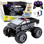 Rc politseiauto Lean Toys Off Road, 1:16, must v.