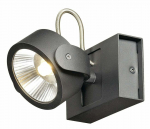 Valgusti seinale SLV Kalu 1000127, LED, 3000 &deg;K, 1 x 17 W, must v.