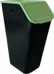Sorteerimiskast Practic Bini, 35L l, must v./roheline v.