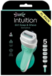 Raseerija, komplekt Wilkinson Sword Intiution 2in! Soap & Shave Sensitive, 5 tk