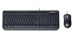Kahjustatud pakendiga toode. Juhtmega klaviatuuri ja hiire komplekt Microsoft 600, DE, must v.