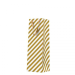 Kinkekott Paw Decor Collection Stripes, 10 cm x 37 cm x 12 cm, kuldne v./valge v.
