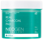 N&auml;gu kooriv padjake Neogen Real Charcoal, 150 ml, 60 tk