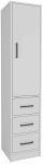 Riidekapp Kalune Design Modera 550ARN1214, valge v., 40 cm x 40 cm x 181.8 cm