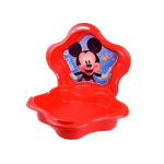 Liivakast Mickey Mouse SP0884, 90 x 90 cm, kaanega, punane v.