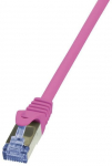 Juhe Logilink CAT 6a S/FTP RJ-45 8P8C, RJ-45 8P8C, 2 m, roosa v.