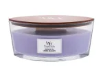 K&uuml;&uuml;nal, l&otilde;hna WoodWick Lavender Spa, 40 h, 453.6 g, violetne v.