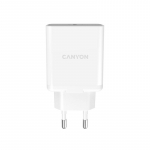Telefoni laadija Canyon H-20, USB Type C, valge v., 20 W