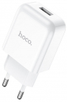 Telefoni laadija LAD_HocoN2, USB, valge v.