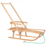 Puidust kelk Springos Wooden, puidu v., 90 cm x 32 cm