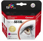 Tindiprinteri kassett TB Print TBC-CLI551XLM, fuksia (magenta) v., 15 ml