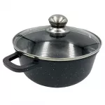 Kastrul King Hoff Simple Cooking Marble, &Oslash;22 cm, 3.3 l, must v.