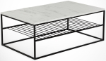 Kohvilaud Kalune Design Etna Marmo, valge v./hall v., 95 cm x 55 cm x 43 cm