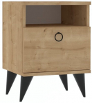 &Ouml;&ouml;kapp Kalune Design Barlo Sapphire, puidu v., 55 cm x 40 cm x 36.8 cm