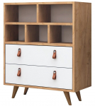 Kummut Kalune Design Beggu 811MDD3423, tamm v./valge v., 85.6 cm x 70 cm x 40 cm