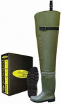 Kummikud meeste Hipwaders 986, ilma s&auml;&auml;reosata, ilma soojenduseta, roheline v., 47 suurus