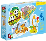 Pusle Alexander Wild Animals 4in1, mitmev&auml;rviline, 22 tk