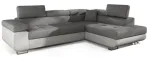 Nurgadiivan Anton Sawana 21, Soft 17, valge v./hall v., parem, 202 x 275 cm x 90 cm