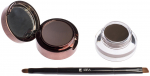 Geel-kreem kulmudele Ibra Eyebrow Pomade & Powder, 7 g brown