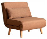 Diivanvoodi Hanah Home Folde Single 1-Seat, pruun v., 80 x 50 cm x 42 cm