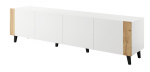 TV-laud Cama Meble Faro, tamm v./valge v., 200 cm x 42 cm x 52 cm