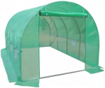 Akendega kaarjas kasvuhoone Mirpol Garden Greenhouse 44027, pol&uuml;et&uuml;leen, 4 x 2.5 m