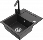 K&ouml;&ouml;givalamu Mexen Enzo 6506-76-670300-70, graniit, 57.6 cm x 46.5 cm x 17.4 cm, must/kroom