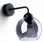 Valgusti seinale Sollux Alino 1 SL.1139, E27, 1 x 60 W, must v.