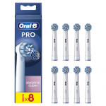 Hambaharja otsik Oral-B EB60-8 Sensitive Clean Pro, valge, 8 tk