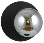 Valgusti seinale Emibig Oslo K1, E14, 1 x 10 W, must v.