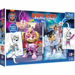 Pusle 2in1 Trefl Paw Patrol 2in1, 20 tk, sinine v./roosa v.