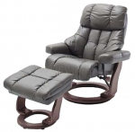 Tugitool koos jalatoega MC Akcent Calgary 64023TK5, hall v., 91 cm x 90 cm x 104 cm