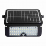 Seinapealne p&auml;ikesepaneeliga valgusti Milagro Epad, 10W, IP65, must v.