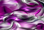 Fototapeet Artgeist Abstract Rough Sea - Composition With Illusion Of Purple Waves MNEW010921SAM, 105 cm x 105 cm