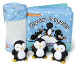 Vannim&auml;nguasi, raamatu ja m&auml;nguasjade komplekt Melissa & Doug Playful Penguins, sinine