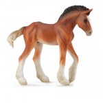 M&auml;ngukujuke, hobune Collecta Horse Country Clydesdale Foal Bay 88625, 10.5 cm, pruun v.