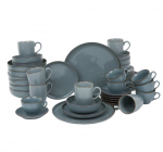 L&otilde;unaserviis Ambition Craft, portselan, sinine v./hall v., 42 tk.