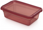 Kaanega hoiukarp, esemete hoidmiseks Orplast Base Store Pine, 3 l, tumeroosa, 28 x 19 x 9 cm